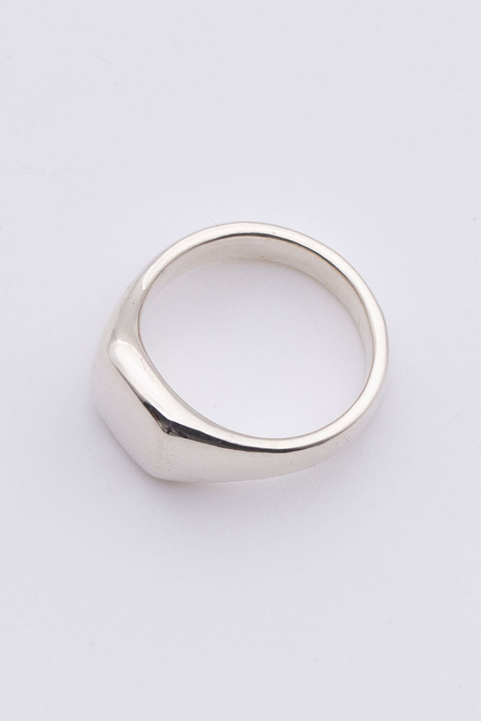square signet ring silver BHR4
