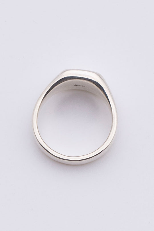 square signet ring silver BHR4