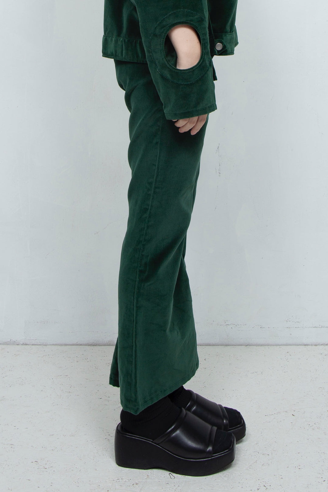 HOLE PUNCH SLACKS Moss