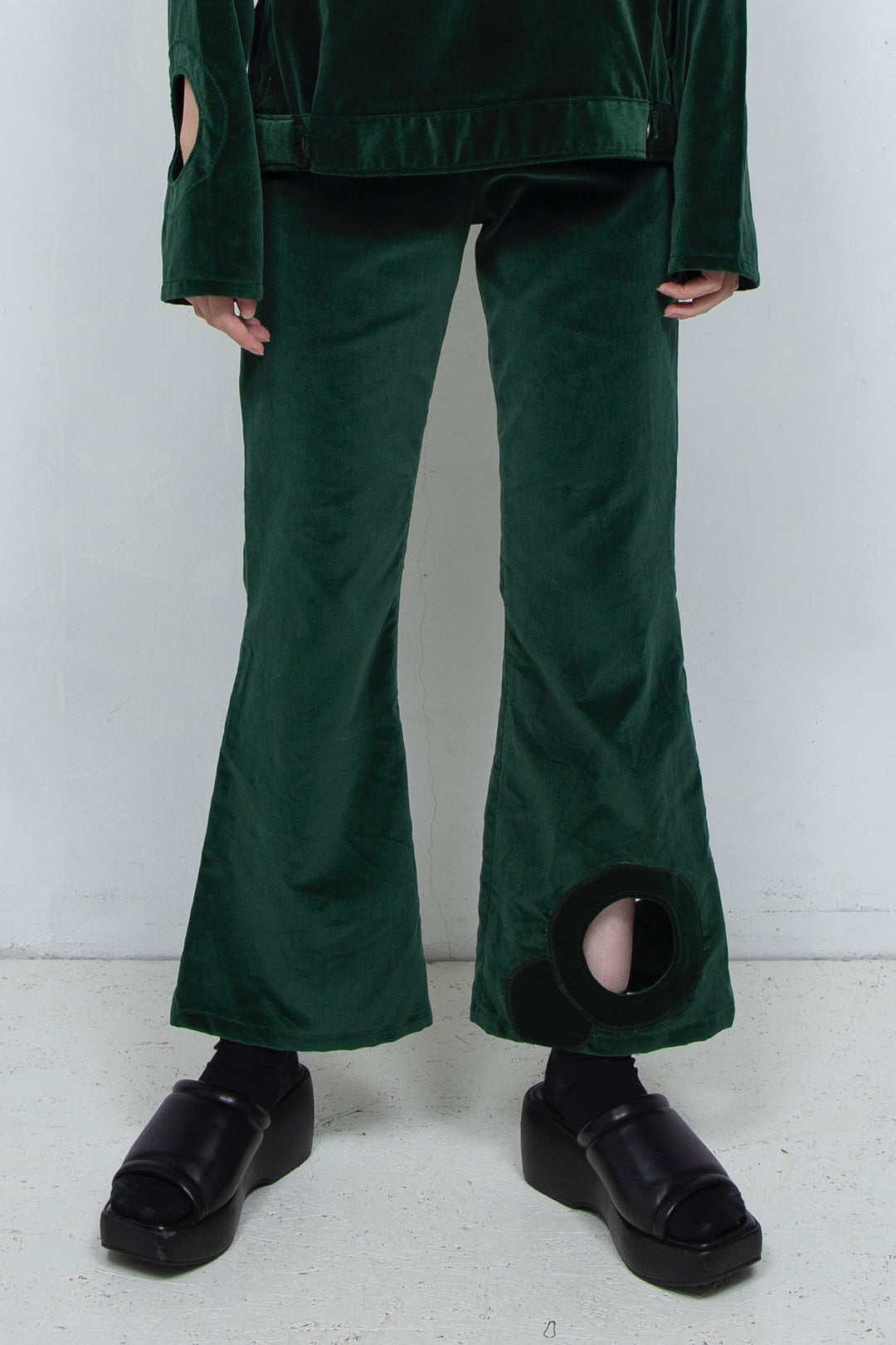HOLE PUNCH SLACKS Moss