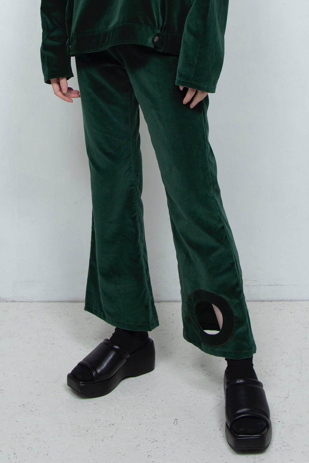HOLE PUNCH SLACKS Moss