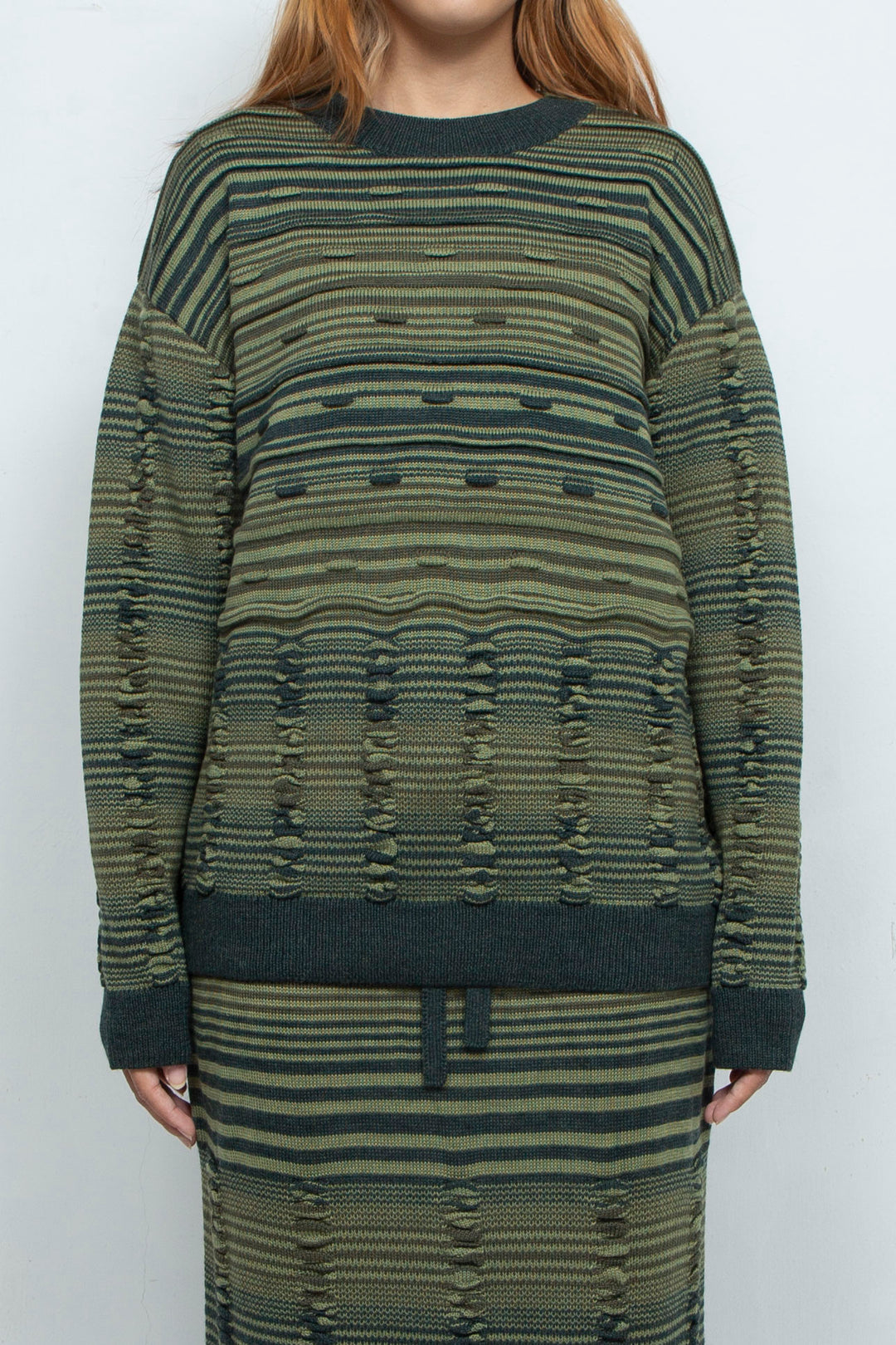 PAJAMA KNIT PULL-OVER GREEN