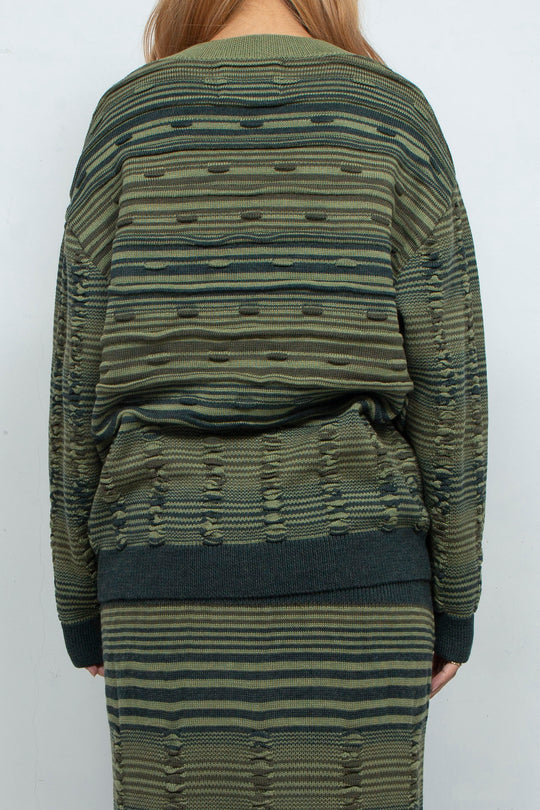PAJAMA KNIT PULL-OVER GREEN