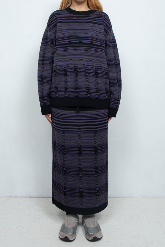 PAJAMA KNIT PULL-OVER PURPLE