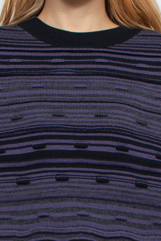 PAJAMA KNIT PULL-OVER PURPLE