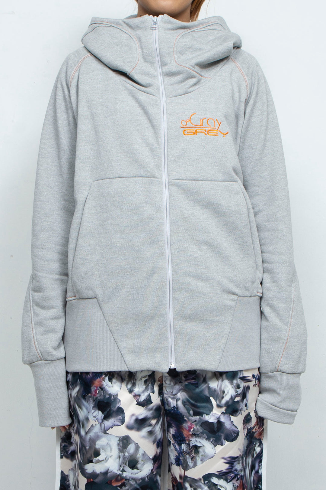 ムーンハイネックパーカー Grey