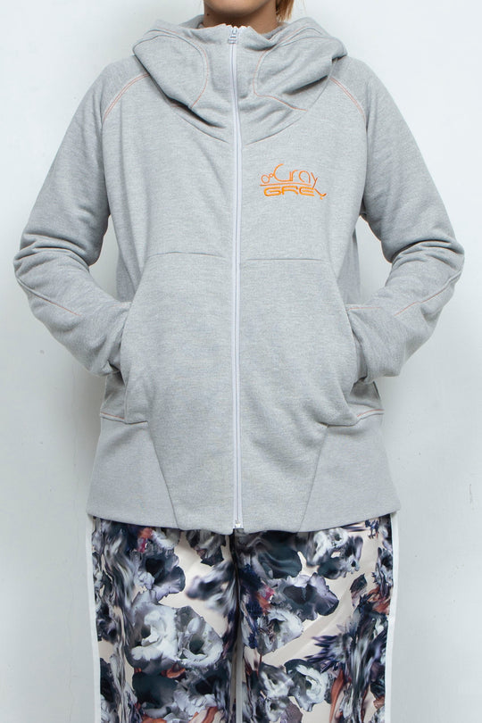 ムーンハイネックパーカー Grey