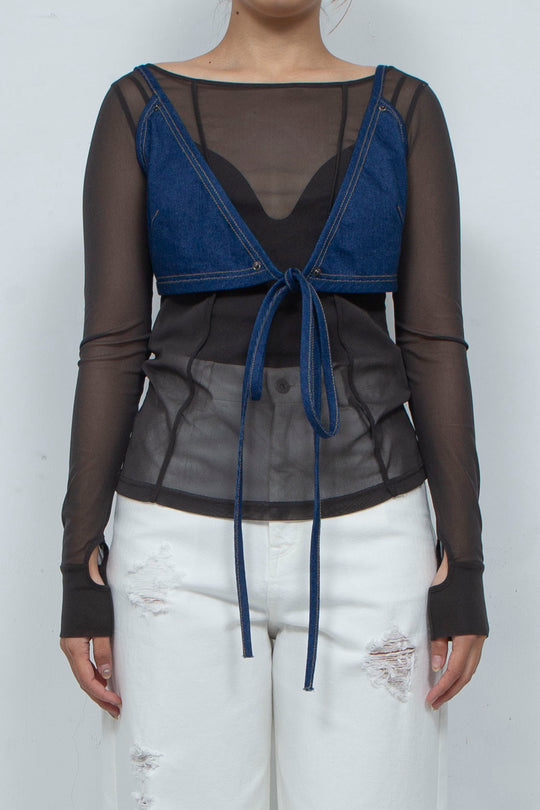 Denim Tops Blue