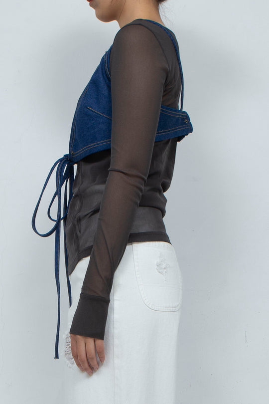 Denim Tops Blue