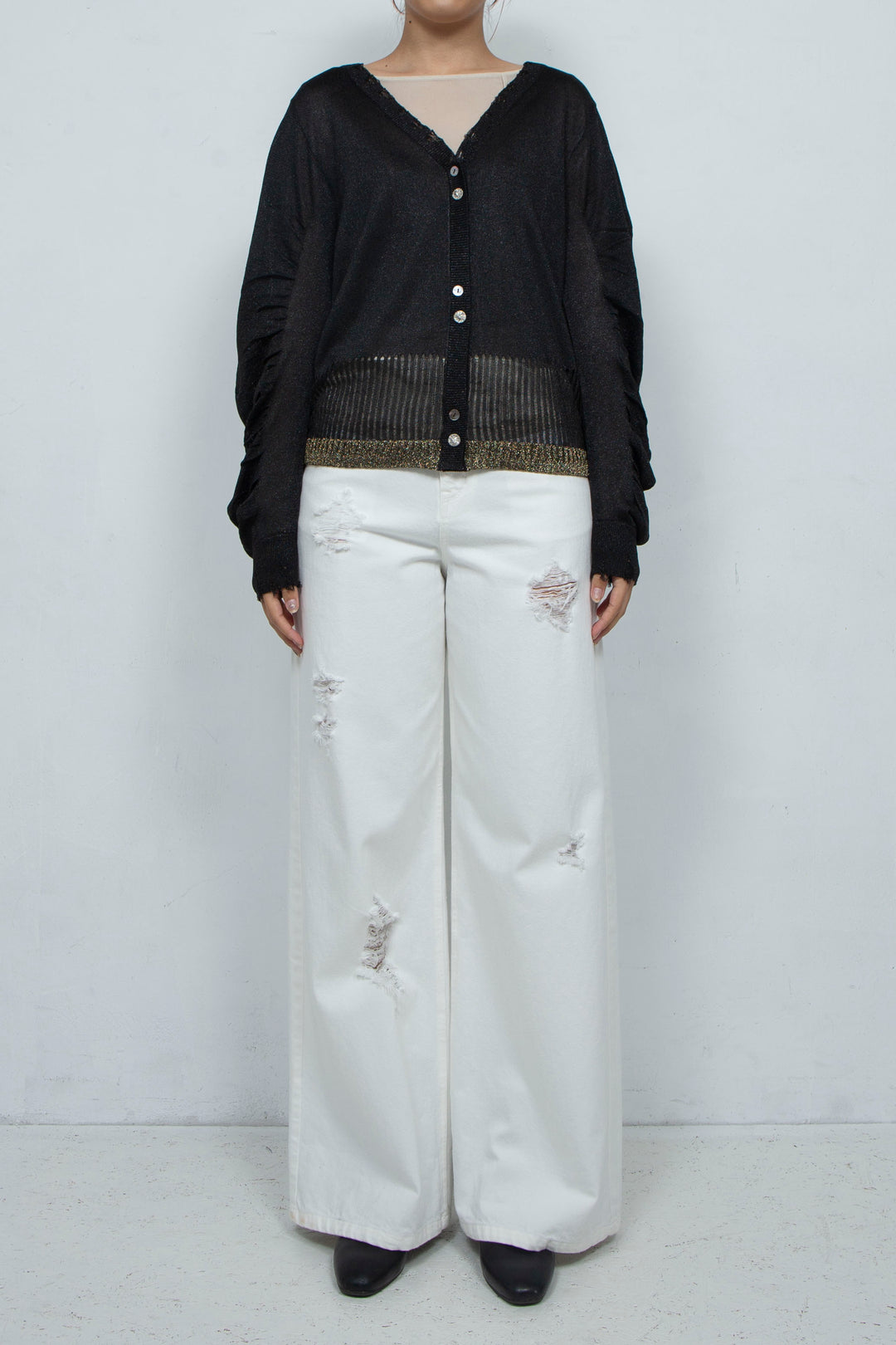 Knit Cardigan Black