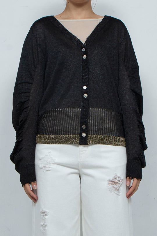 Knit Cardigan Black