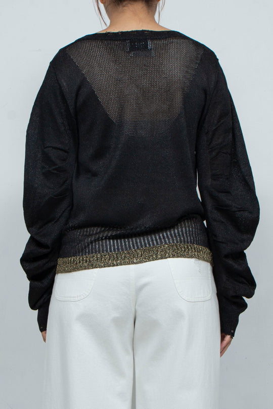 Knit Cardigan Black