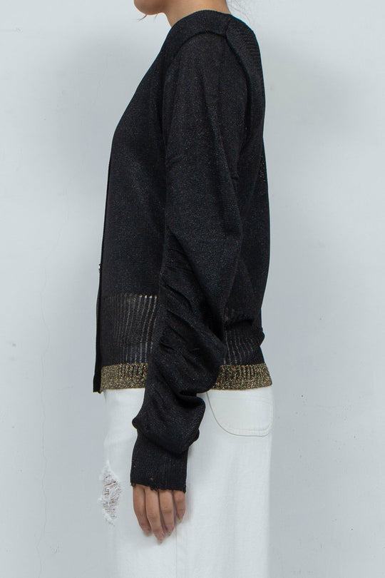 Knit Cardigan Black