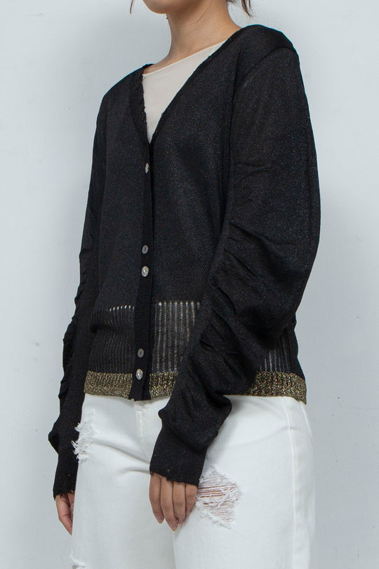 Knit Cardigan Black