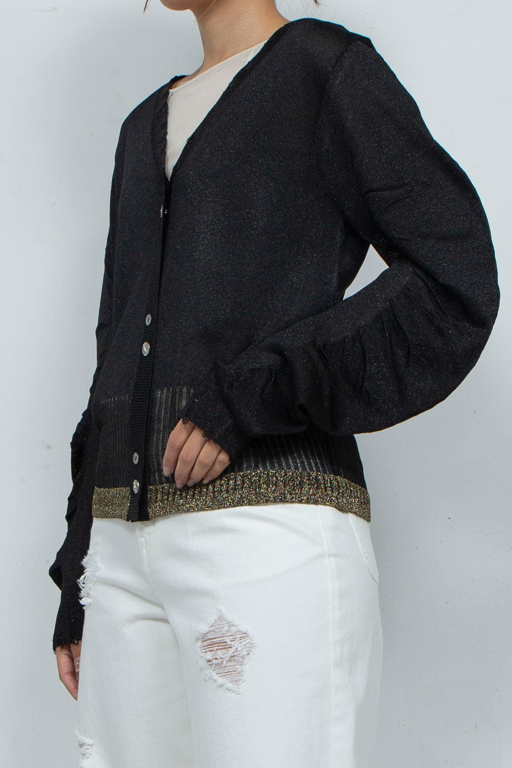 Knit Cardigan Black