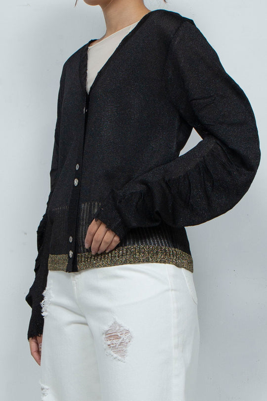 Knit Cardigan Black