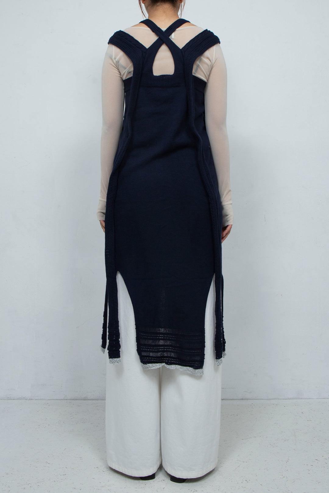 Zip Knit Onepiece Navy