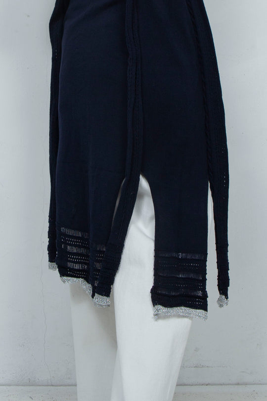 Zip Knit Onepiece Navy