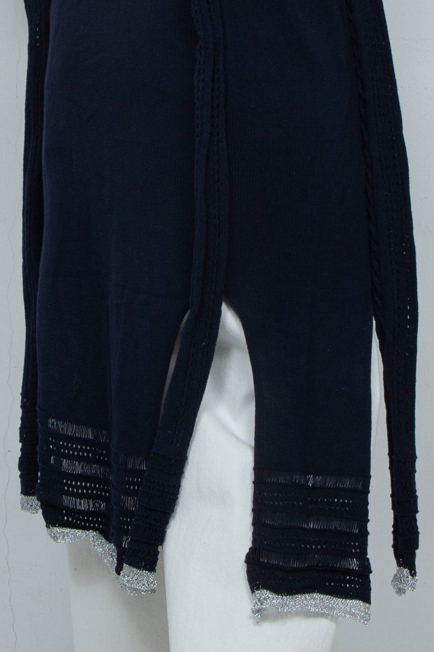 Zip Knit Onepiece Navy