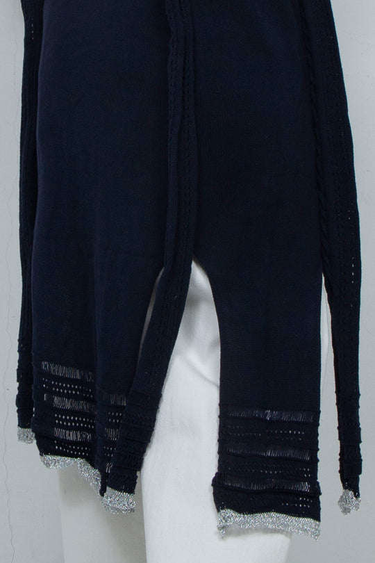 Zip Knit Onepiece Navy