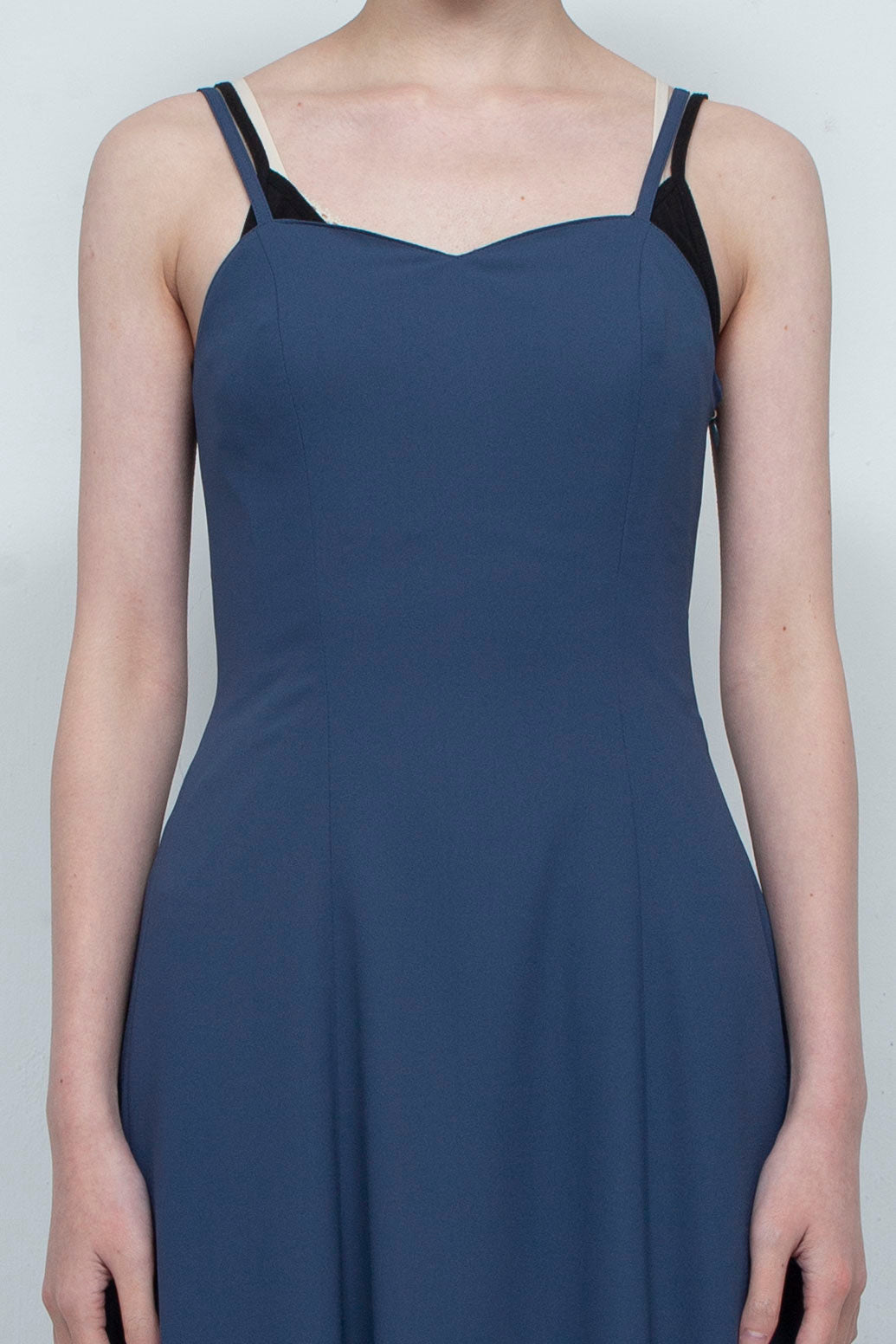 SUN LACE CAMISOLE DRESS NAVY