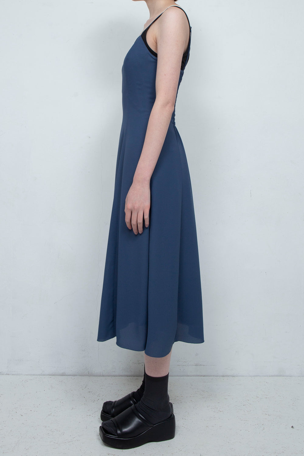 SUN LACE CAMISOLE DRESS NAVY