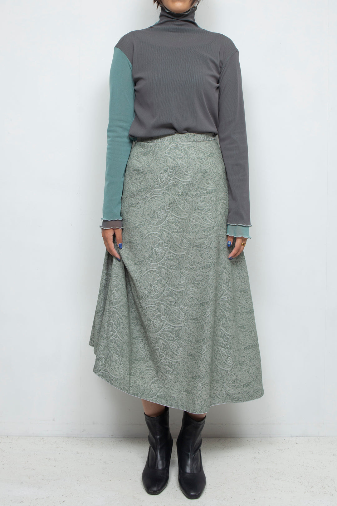 net tulle tops GRAY