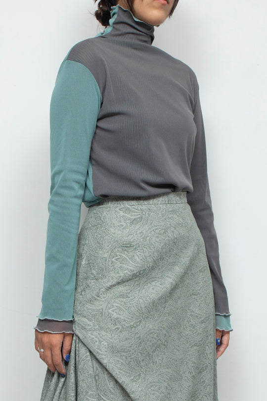 net tulle tops GRAY
