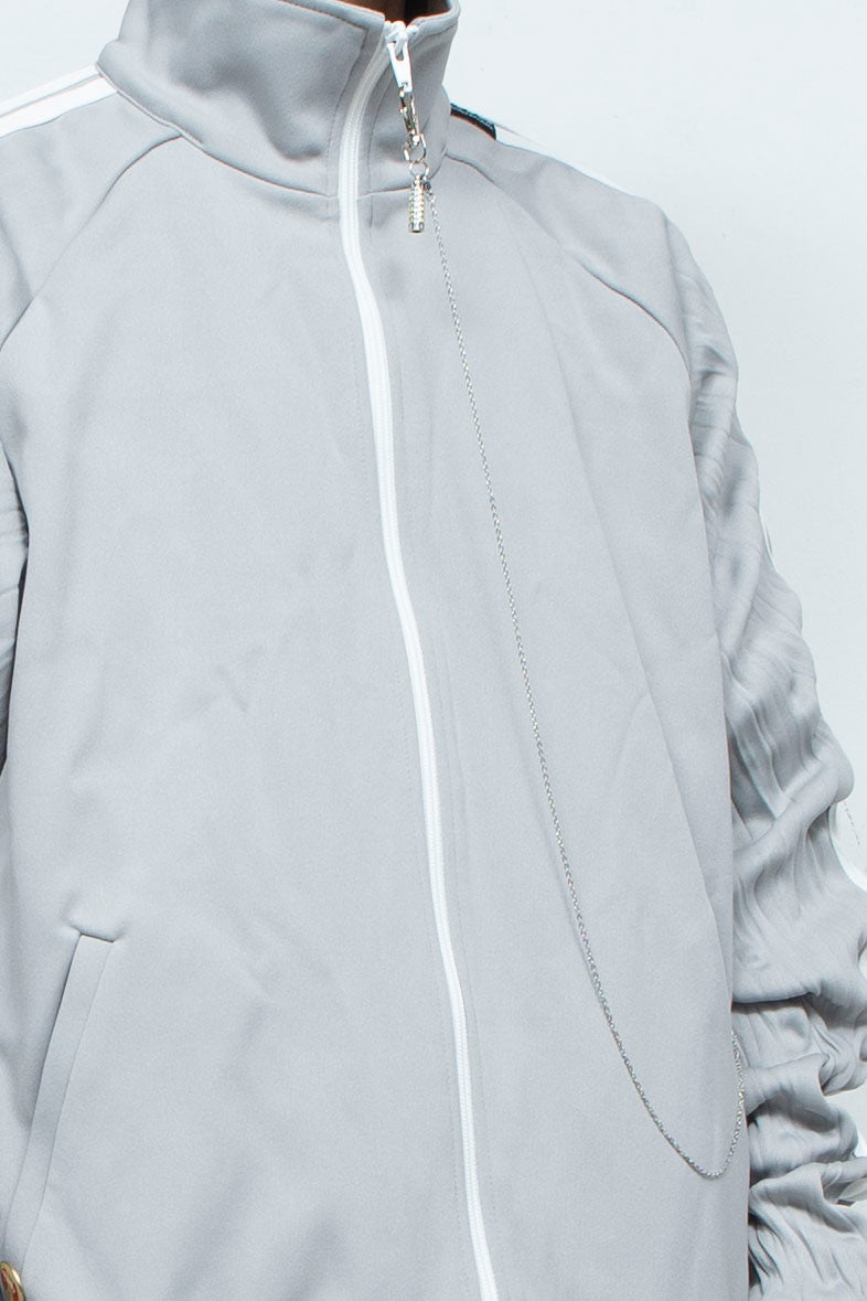 TRACKJAKETTWIST GRAY