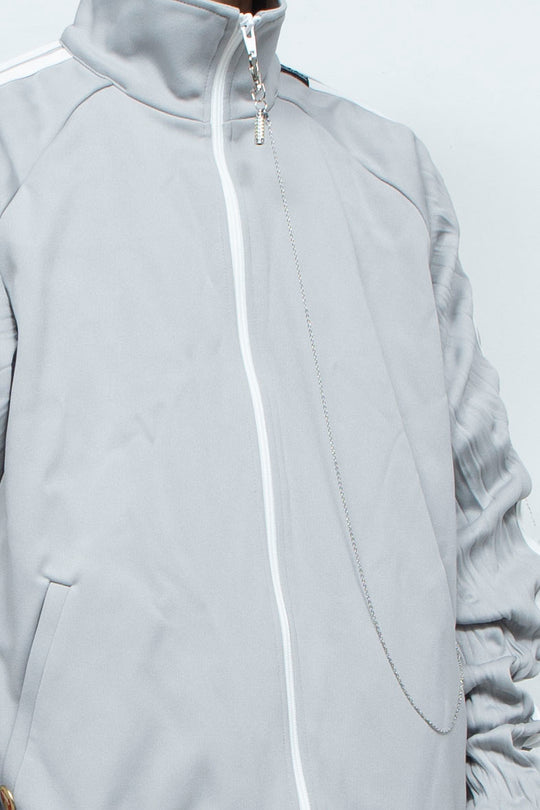 TRACKJAKETTWIST GRAY