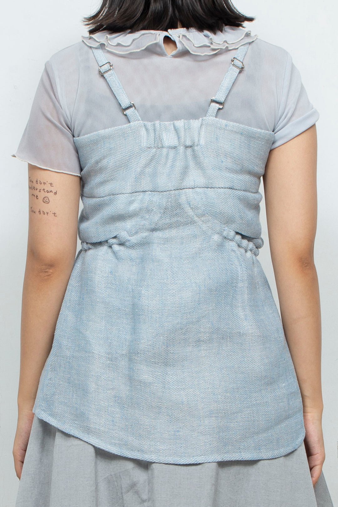 Sheer hemp camisole SKY BLUE
