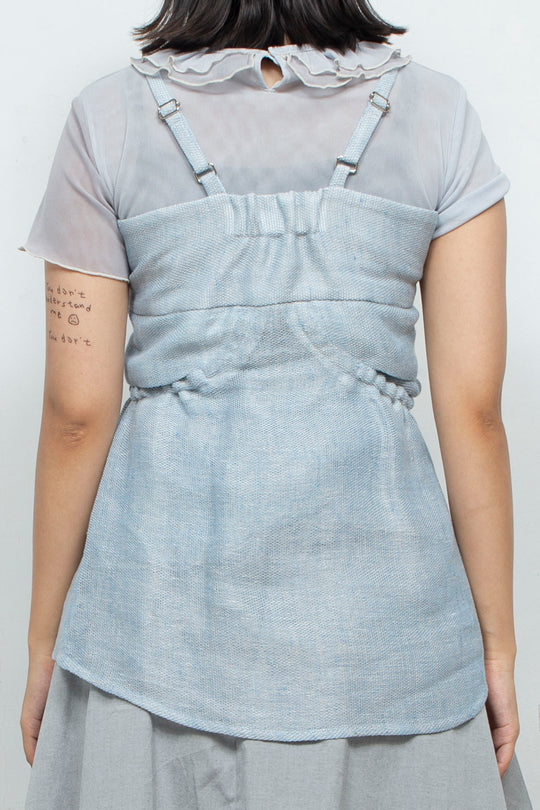 Sheer hemp camisole SKY BLUE