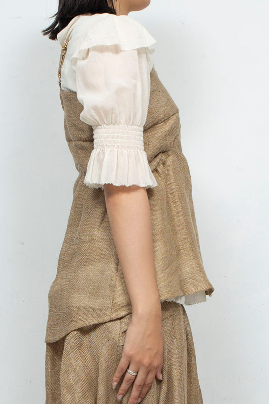Sheer hemp camisole BEIGE