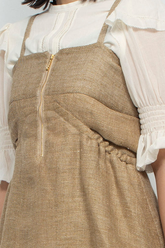 Sheer hemp camisole BEIGE