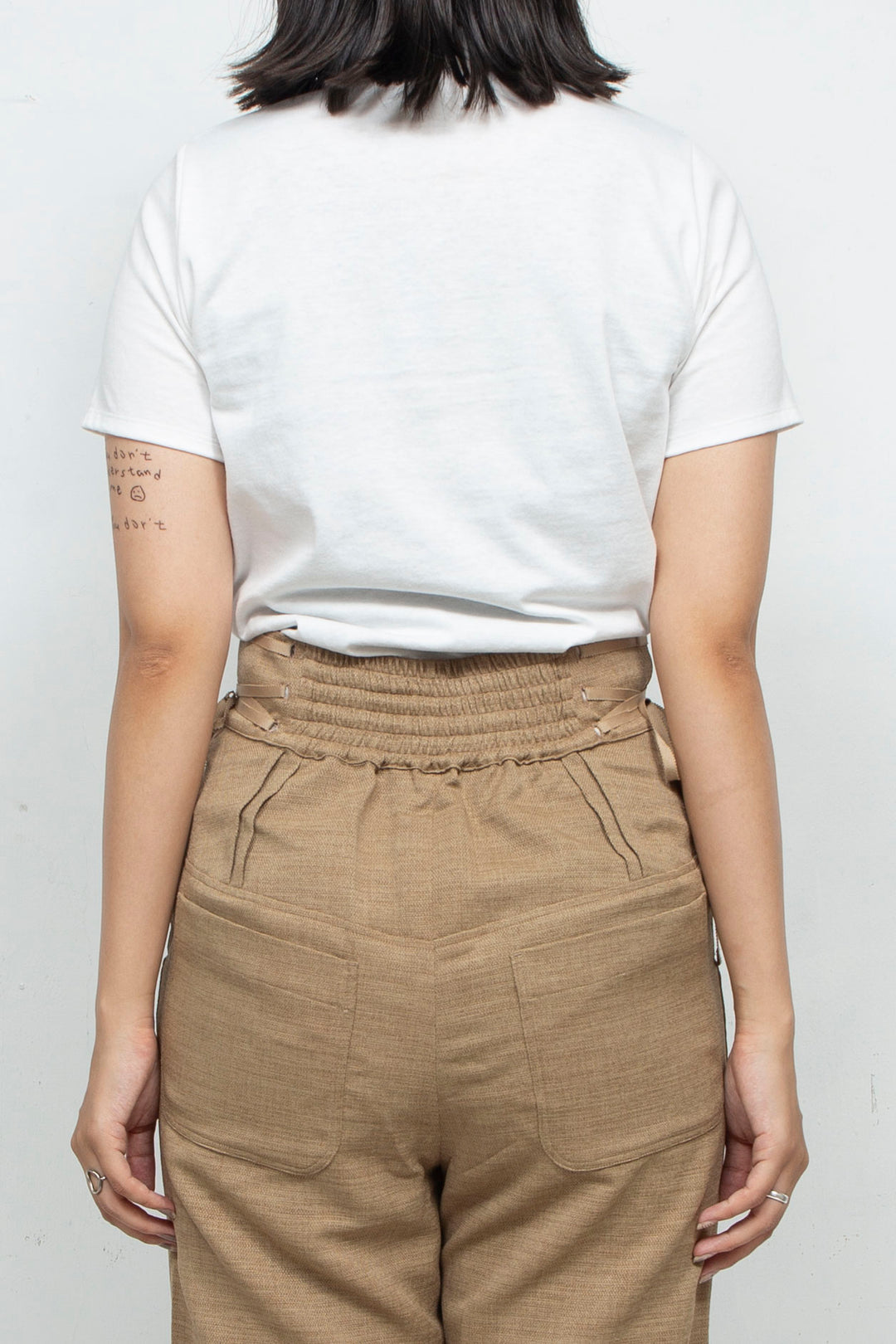 JUICE EMBROIDERY SCARF T-SHIRT WHITE