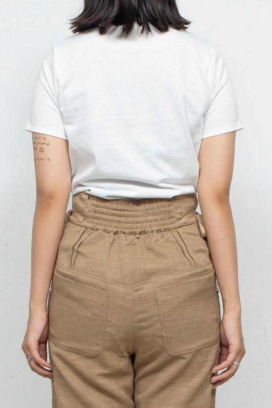 JUICE EMBROIDERY SCARF T-SHIRT WHITE