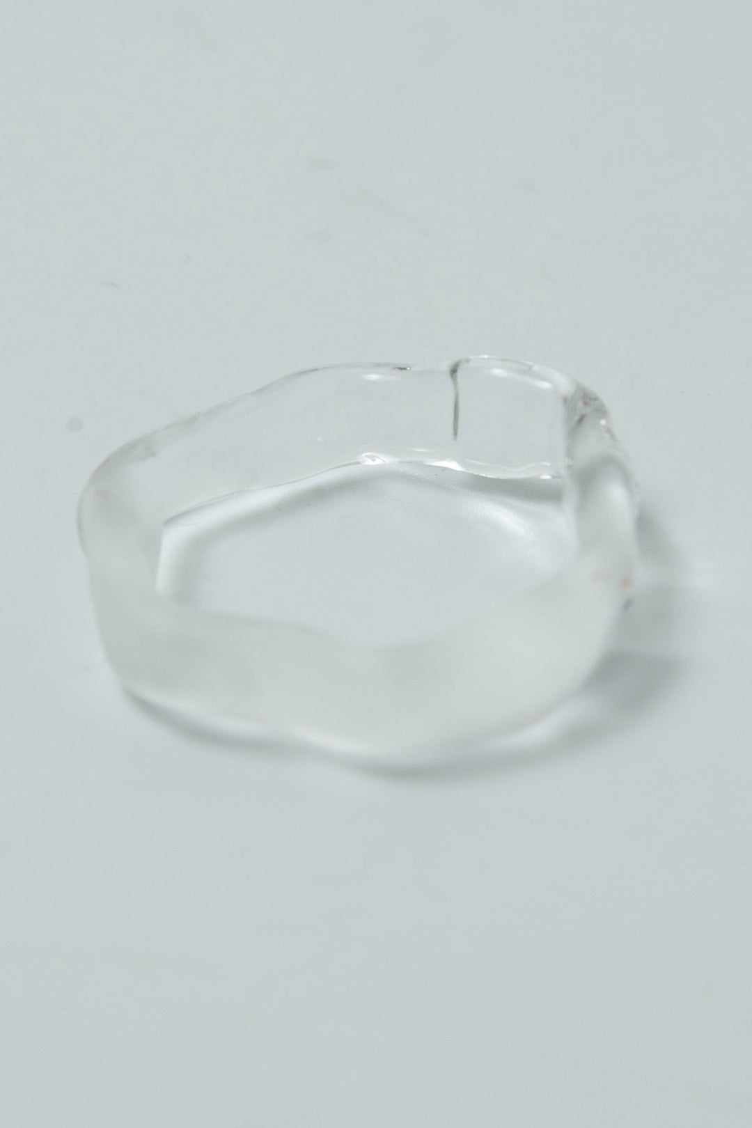 Half mist huneycomb ring Clear