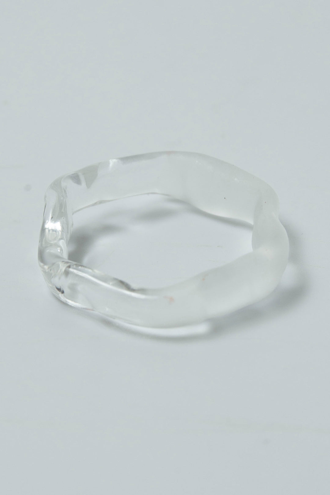 Half mist huneycomb ring Clear