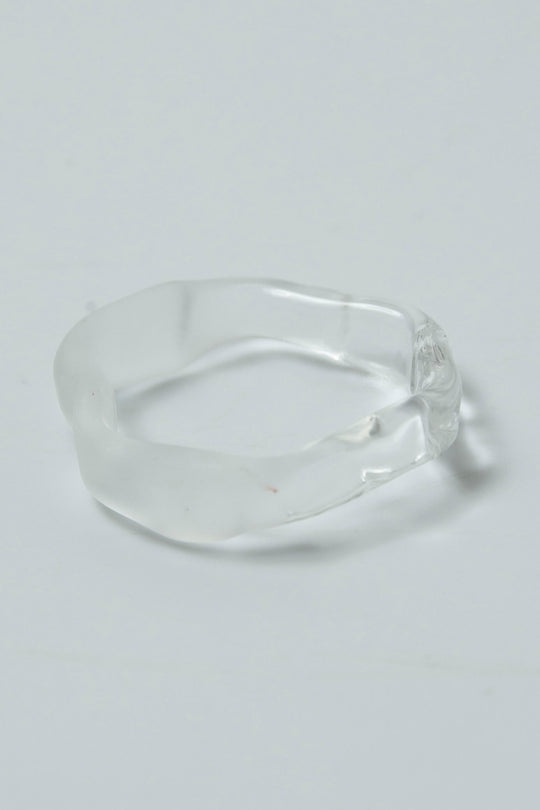 Half mist huneycomb ring Clear