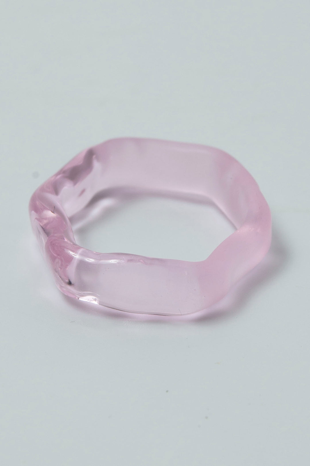 Half mist huneycomb ring Pink