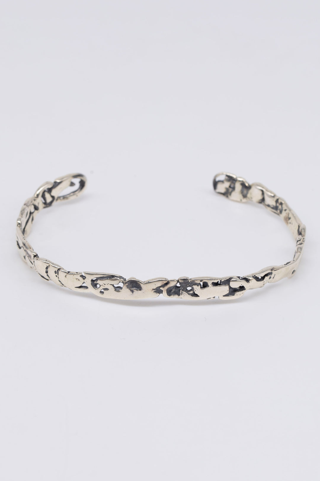 upcycled silver bangle
