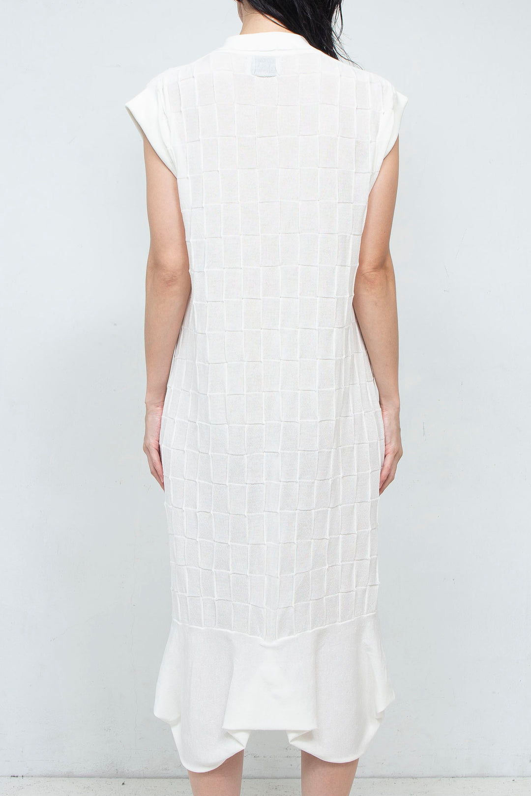 Knit Polo onepiece White