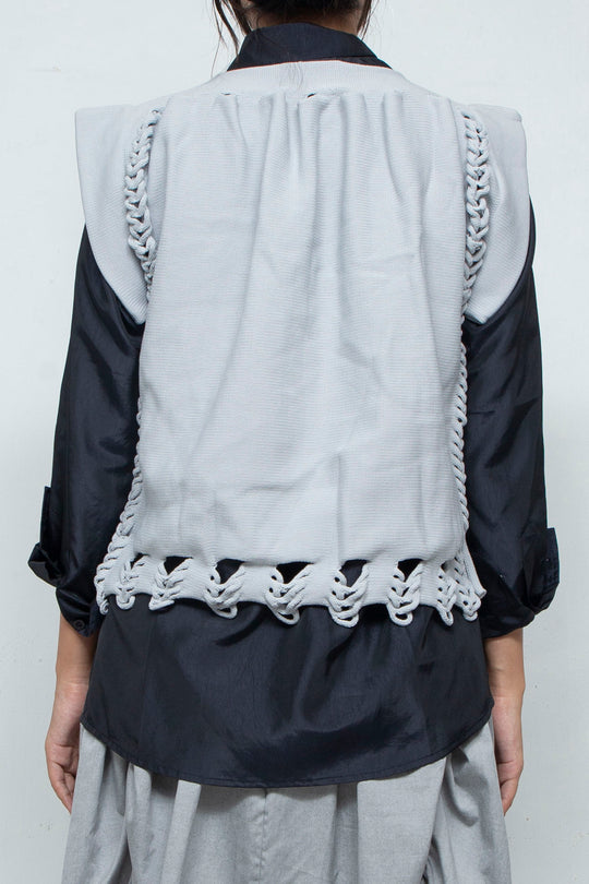 Knit Tank Tops Gray
