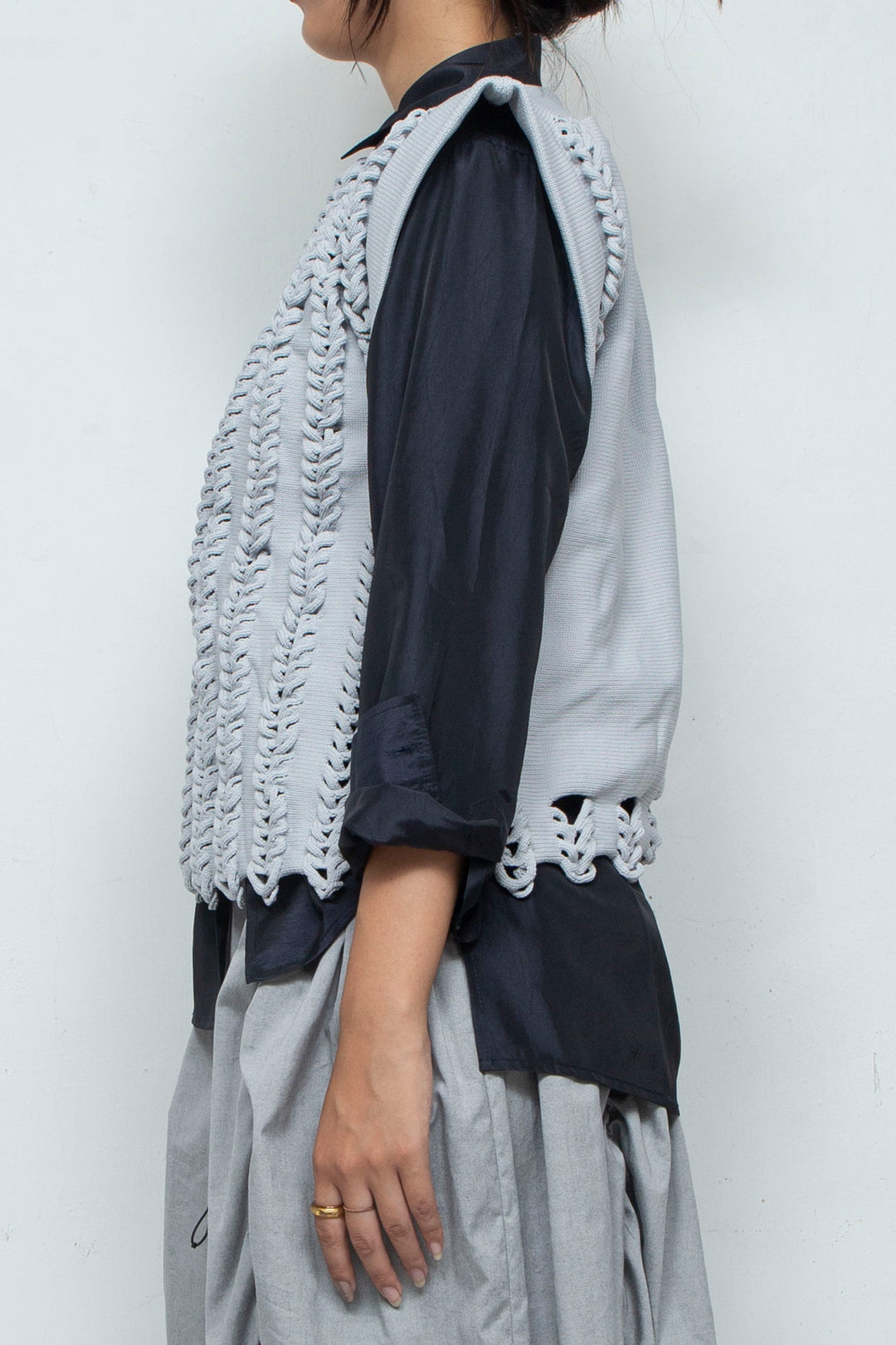 Knit Tank Tops Gray