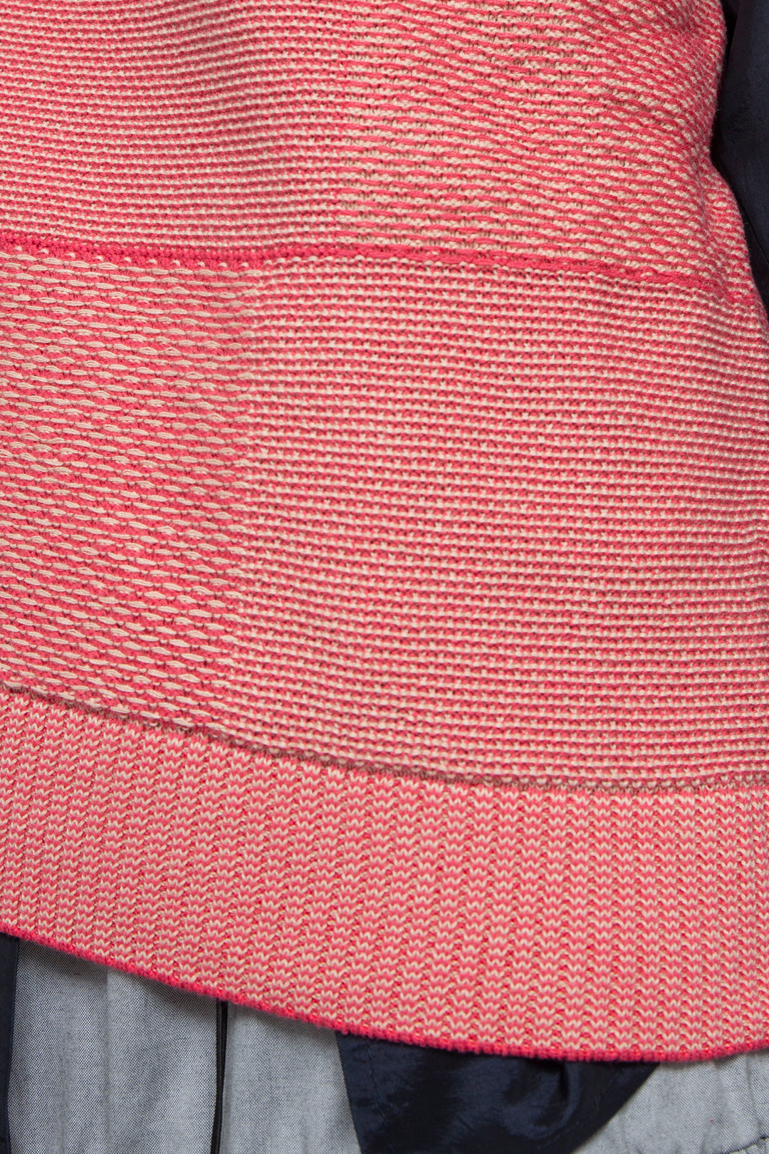 Denim Like Knit Tank Tops Pink