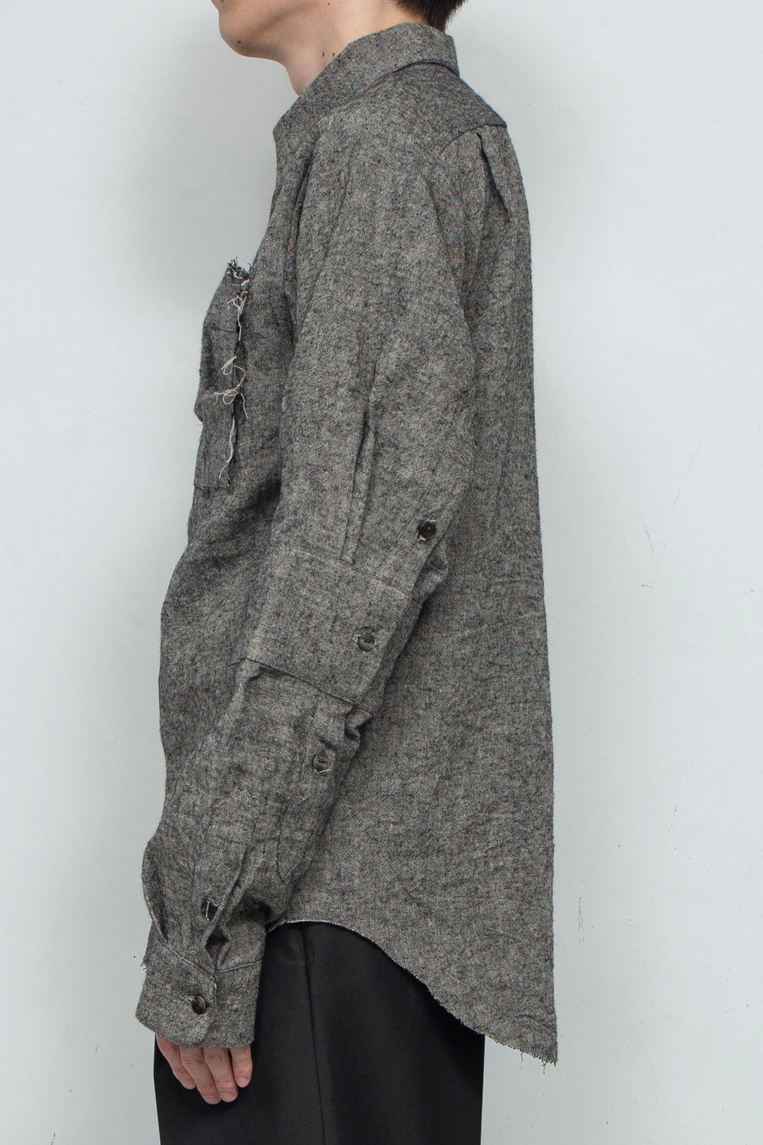 2 Cuff Shirts Gray