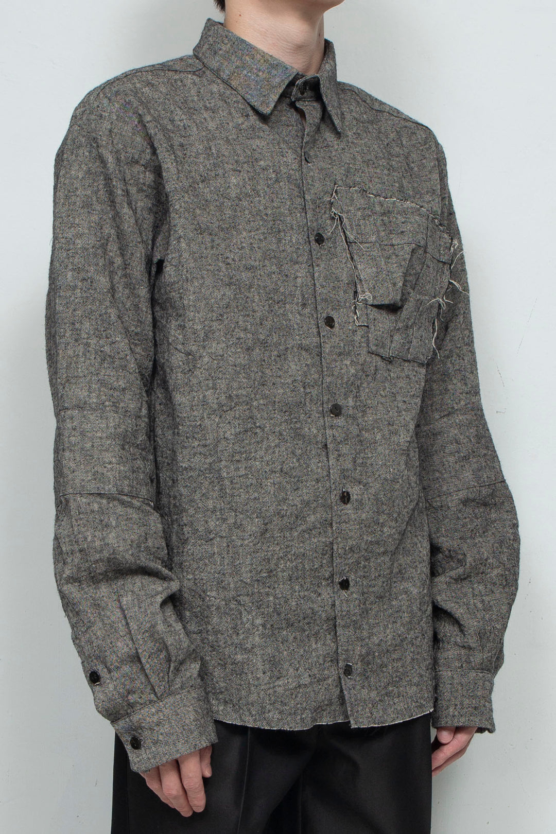 2 Cuff Shirts Gray