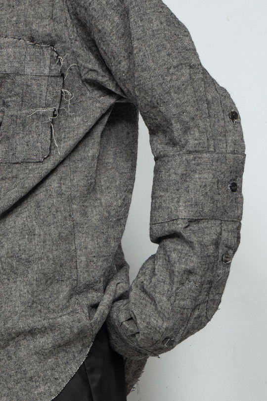 2 Cuff Shirts Gray