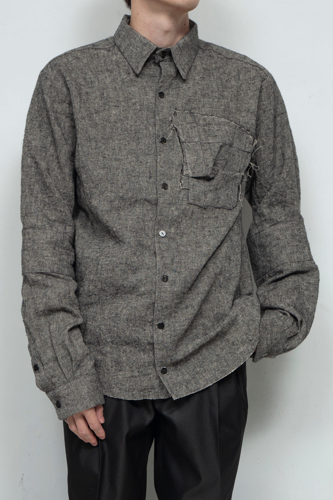 2 Cuff Shirts Gray