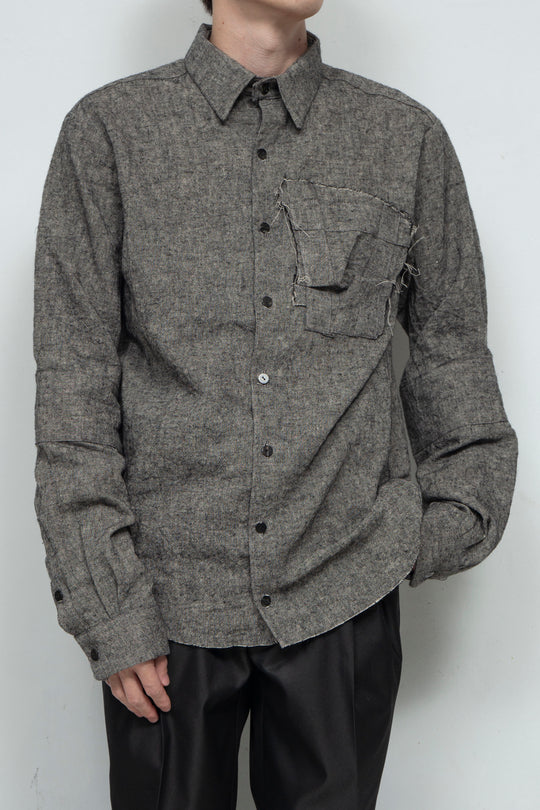2 Cuff Shirts Gray